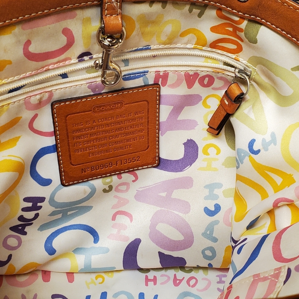 Coach 2009 Hampton Pastel Tote EUC - Picture 5 of 5
